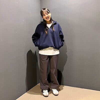 紳士 ハーフジップスウェットシャツ | 無印良品